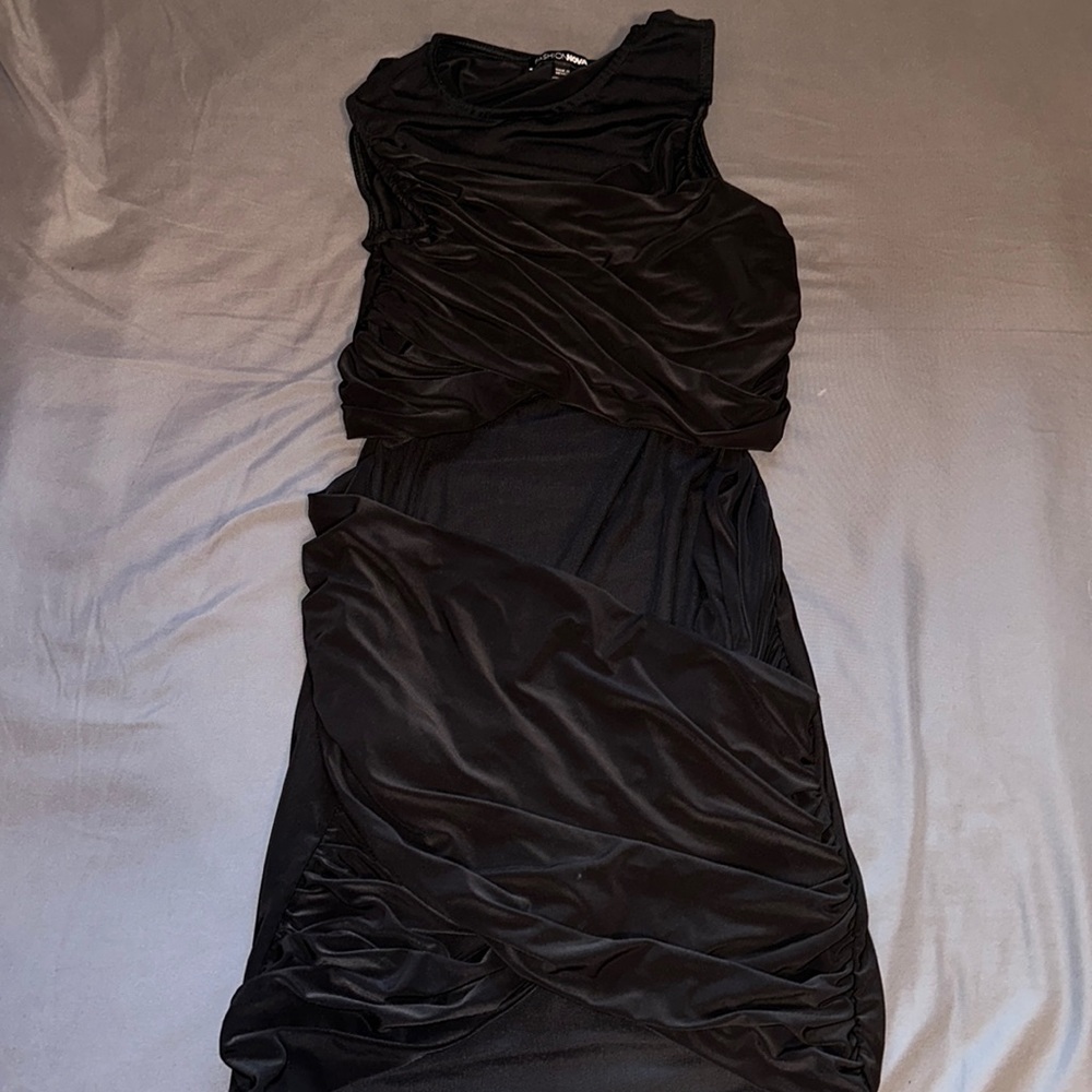 Meshin' Around Mini Dress - Black